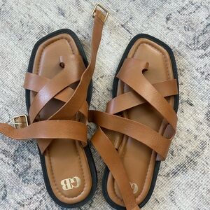 Nordstrom Women's Brown Strappy Sandals